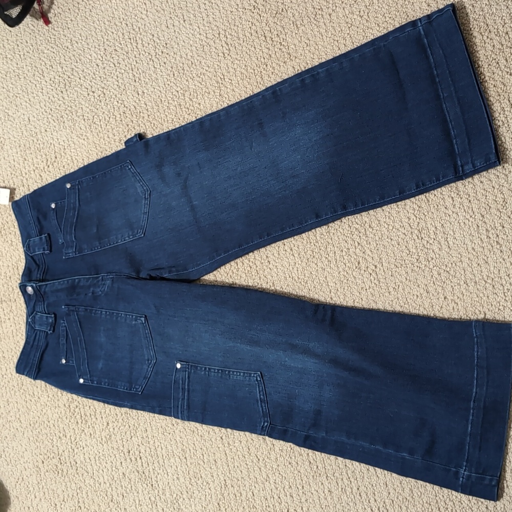 Brand New Maeve by Anthropologie wide leg crop jeans